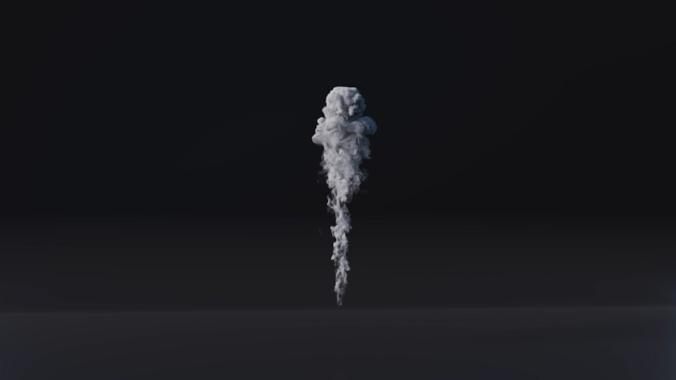 3D VDB Pyro smoke animation VFX element