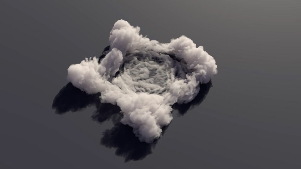 VDB Smoke ground shockwave VFX 3D Asset