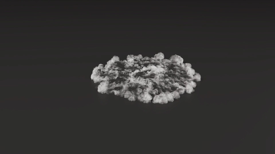 VDB Smoke ground shockwave VFX 3D Asset