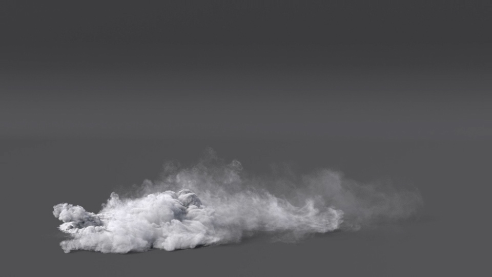 VDB Smoke Plume VFX 3D Asset