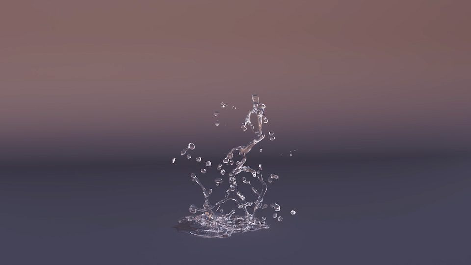 Water Splash VFX Fluid Animation Asset