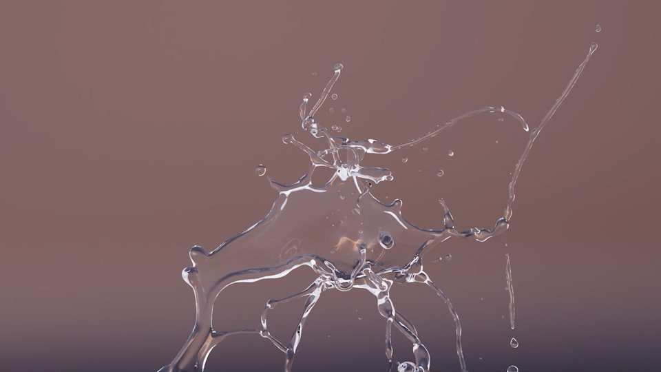 Water Splash VFX Fluid Animation Asset
